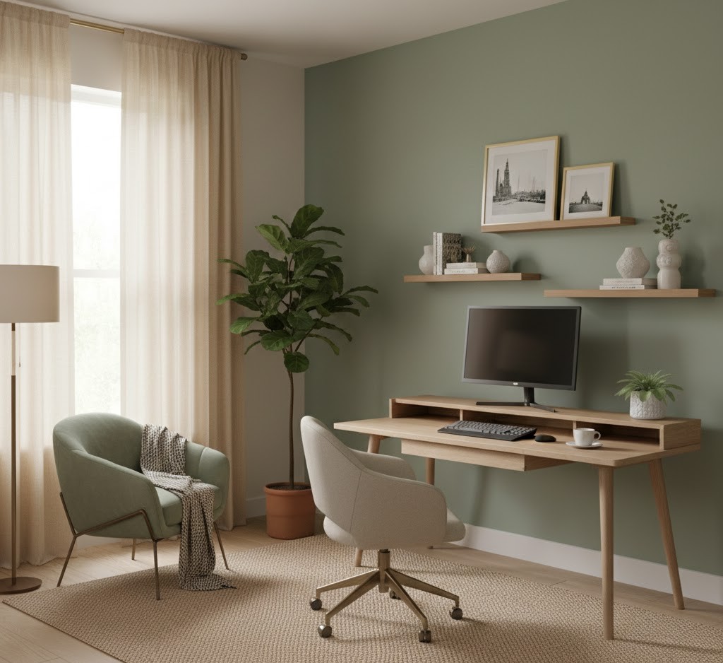 Thuiswerkruimte met natuurlijk licht