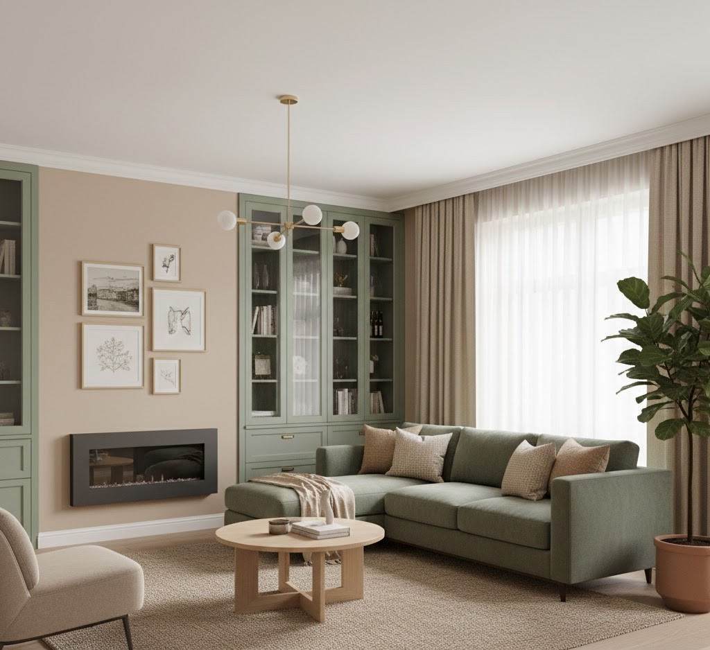 Modern woonkamer interieur